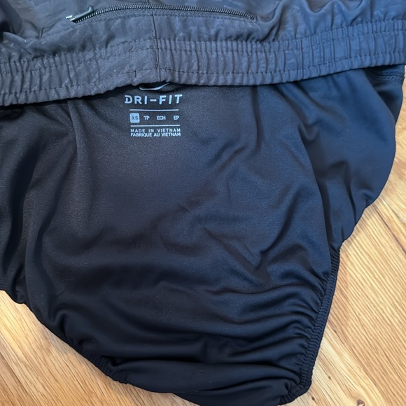 Nike brief-lined running shorts XS dri-fit women ADV tempo attack athletic black - Picture 8 of 10